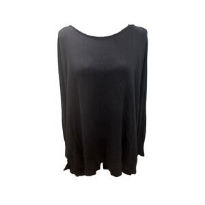 Soma Black Long Sleeve Cowl Draped Back Tunic Top XXL